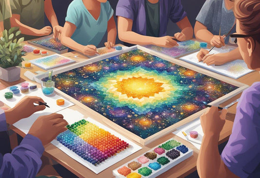 Tipos de Artesanato Terapêutico: Pintura com Diamantes e Pintura Numerada - Numecora