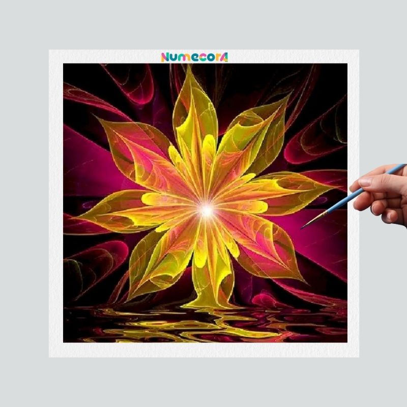 Pintura Terapêutica Numerada - Mandala Brilho