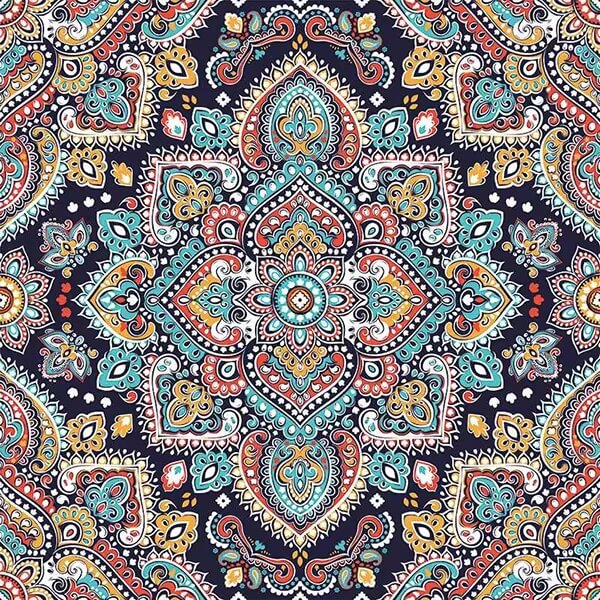 Pintura Terapêutica com Diamantes - Mandala Bordada