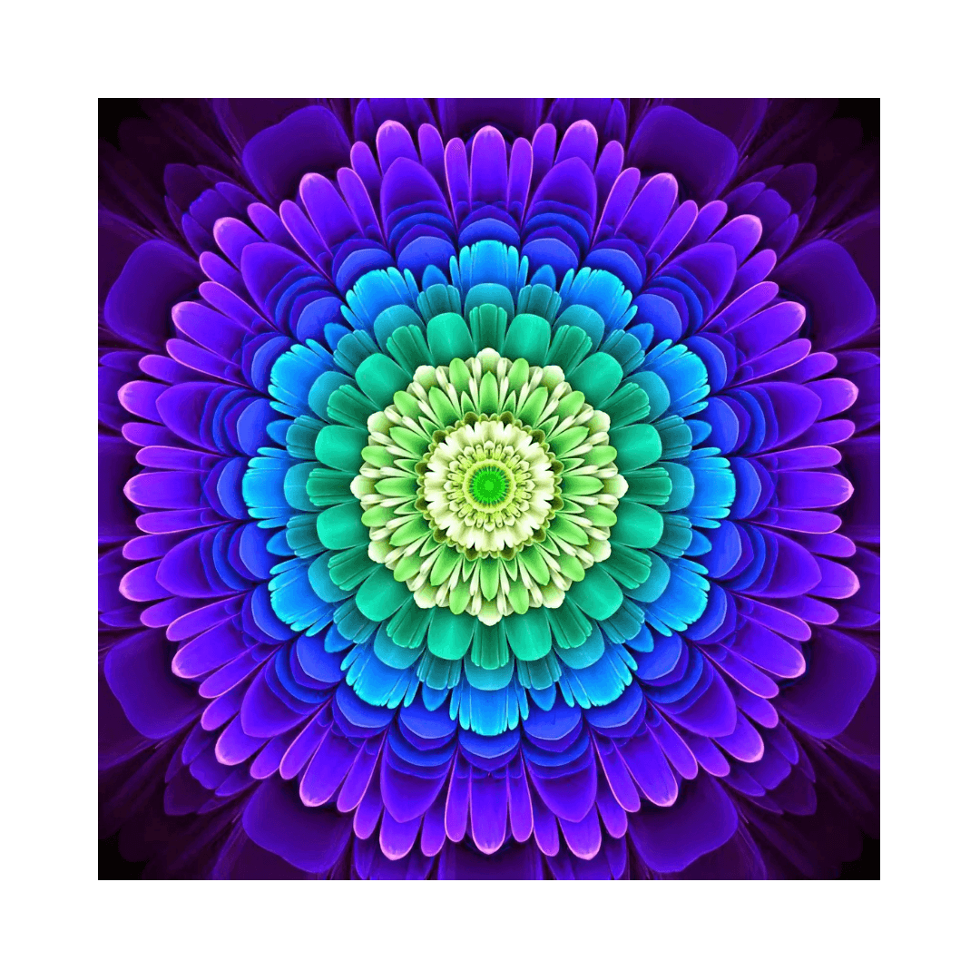 Pintura Terapêutica com Diamantes - Mandala violeta - Numecora