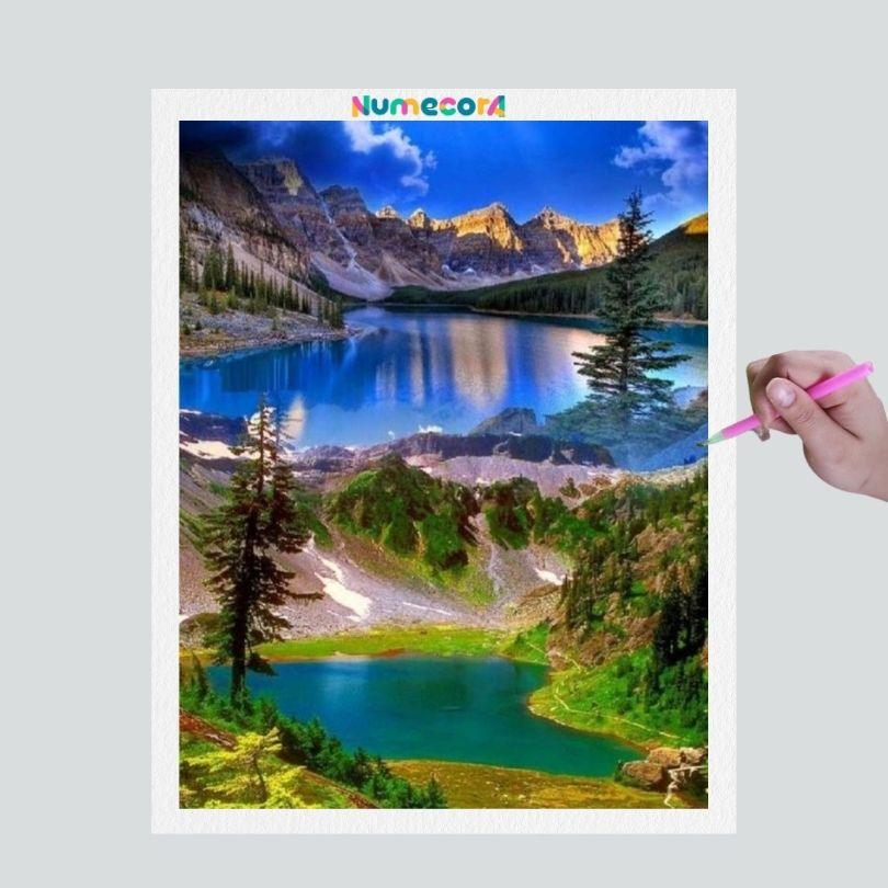 Pintura Terapêutica com Diamantes - Natureza Perfeita - Tela 100% Preenchida