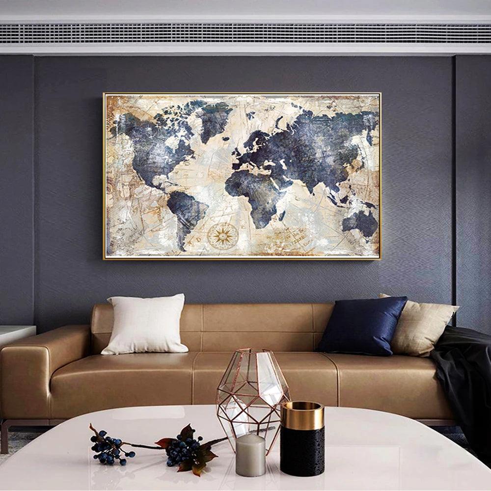 Pintura Terapêutica com Diamantes - Mapas - Numecora