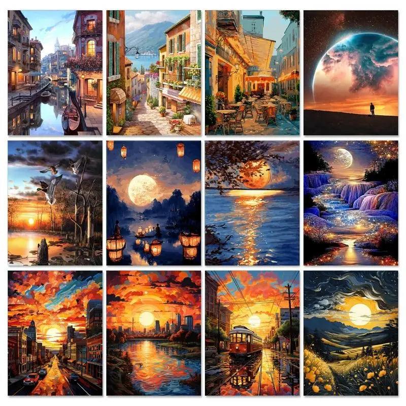 Pintura Terapêutica Numerada - Cidades - Numecora