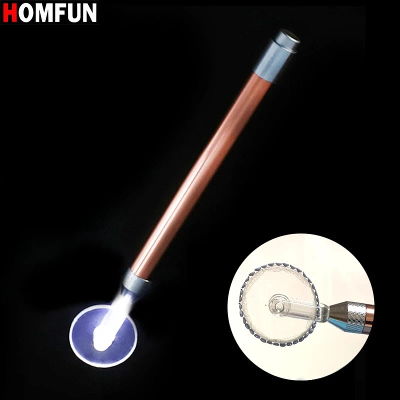 Acessório - Caneta LED Coletora para Pintura - 8 peças - Rolinho - Terapêutica com Diamantes - Dourado