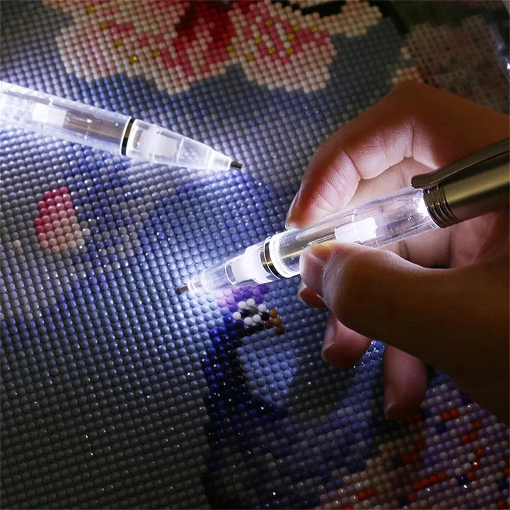Acessório para Pintura Terapêutica com Diamantes - Canetas Coletoras LED - Numecora