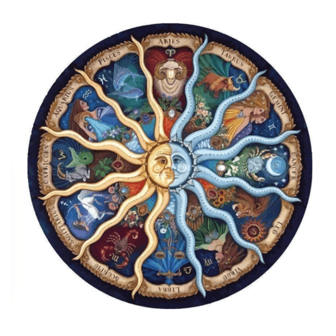 Pintura Terapêutica com Diamantes - Mandala Solar - Numecora
