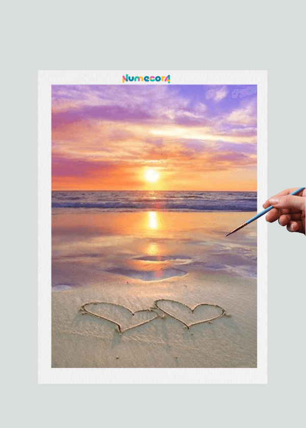 Pintura Terapêutica Numerada - Praias e Por do Sol - Numecora