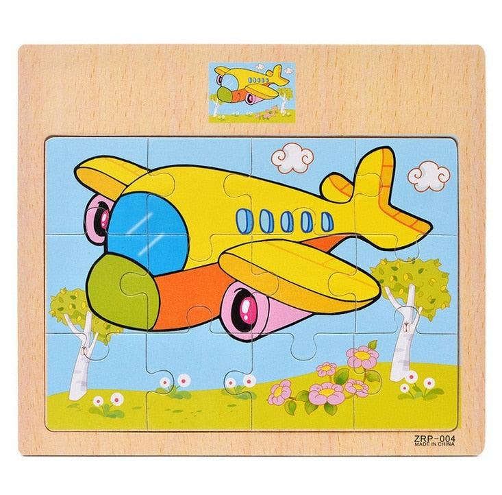 Quebra Cabeças Educacional Infantil - Avião - Numecora
