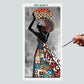 Pintura Terapêutica Numerada - Mulheres Africanas 1