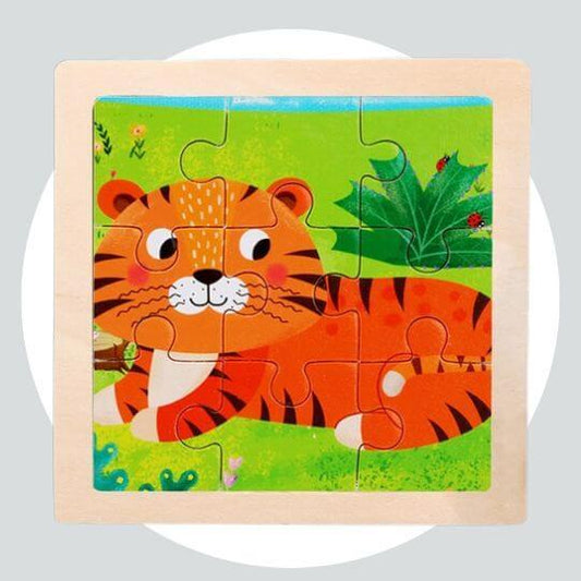 Quebra Cabeça Educacional Infantil Cartoon - Tigre