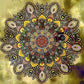 Pintura Terapêutica com Diamantes - Mandala Honey