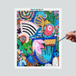 Pintura Terapêutica Numerada - Pintura Abstrata