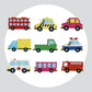 Pintura Terapêutica com Diamantes - Stickers 9Un - Diamante Redondo - Carros