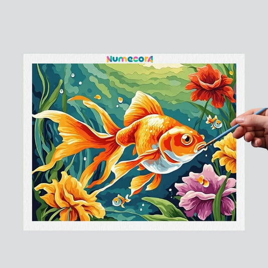 Pintura Terapêutica Numerada - Peixinho Dourado