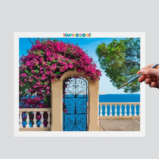 Pintura Terapêutica Numerada - Porta Florida