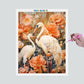 Pintura Terapêutica com Diamantes - Flamingos - Tela 100% Preenchida