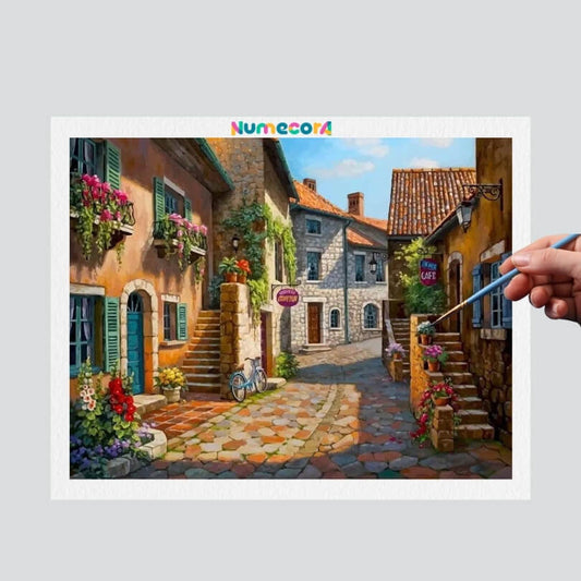 Pintura Terapêutica Numerada - Tarde Mediterrânea