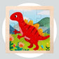 Quebra Cabeça Educacional Infantil Cartoon - Dinossauro vermelho