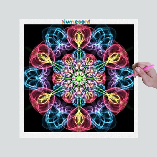 Pintura Terapêutica com Diamantes - Mandala Luminosa