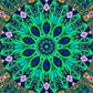 Pintura Terapêutica com Diamantes - Mandala Verde