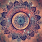 Pintura Terapêutica com Diamantes - Mandala Terracota