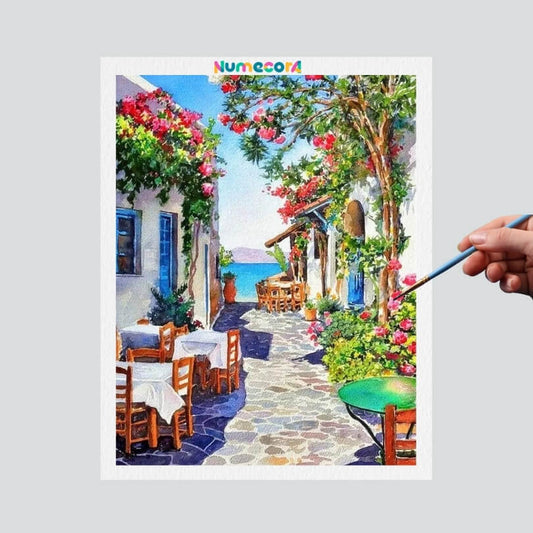 Pintura Terapêutica Numerada -  Almoço ao Ar Livre.