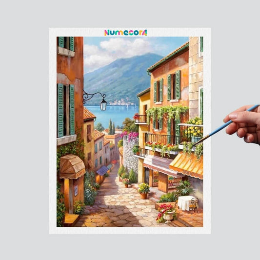 Pintura Terapêutica Numerada - Beleza Costeira
