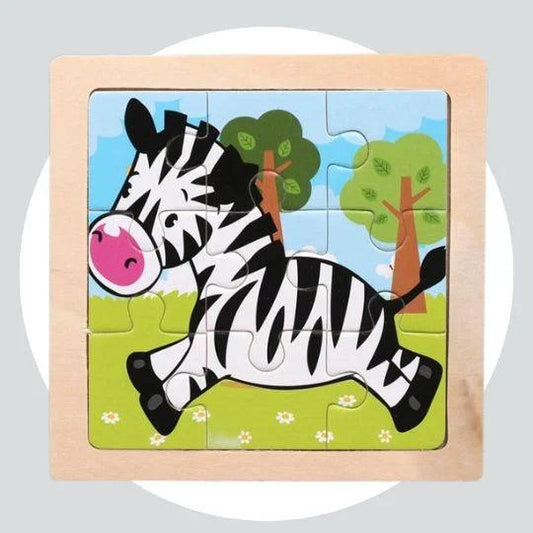 Quebra Cabeça Educacional Infantil Cartoon - Zebra