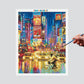 Pintura Terapêutica Numerada - Noite na Times Square