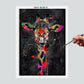 Pintura Terapêutica Numerada - Animais Artísticos - Girafa