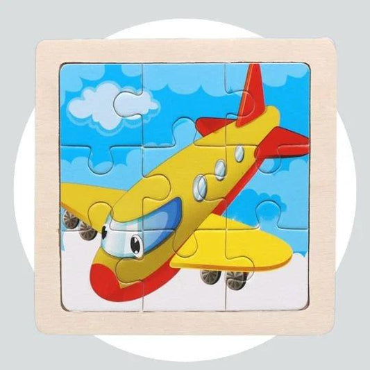 Quebra Cabeça Educacional Infantil Cartoon - Avião