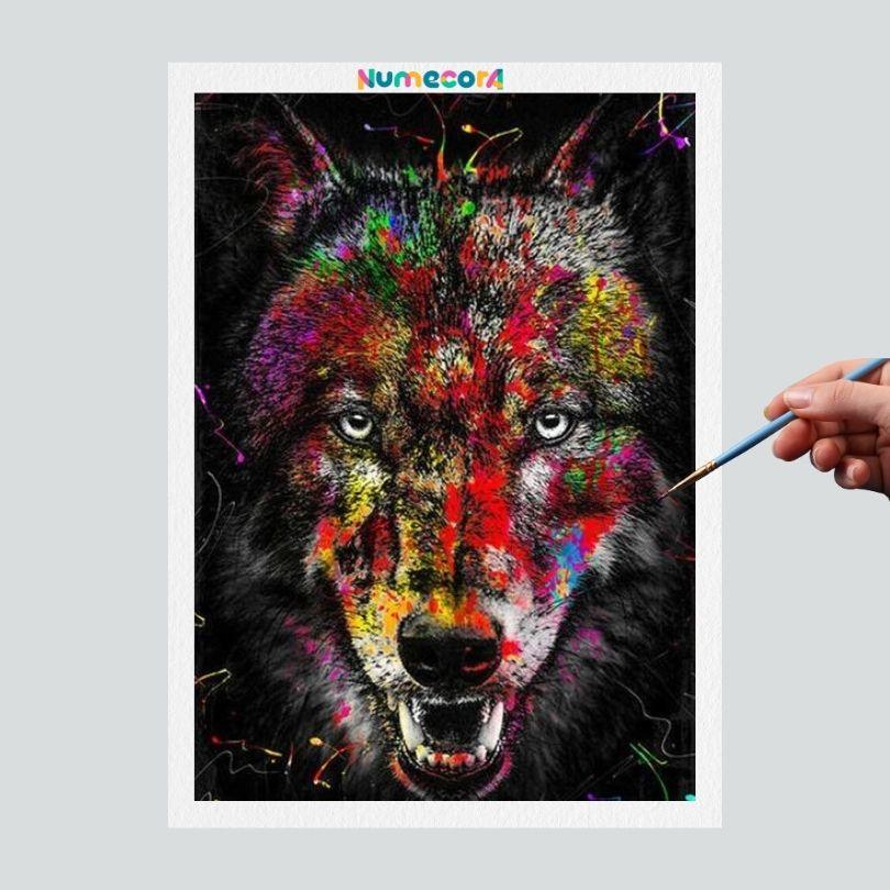 Pintura Terapêutica Numerada - Animais Artísticos - Urso