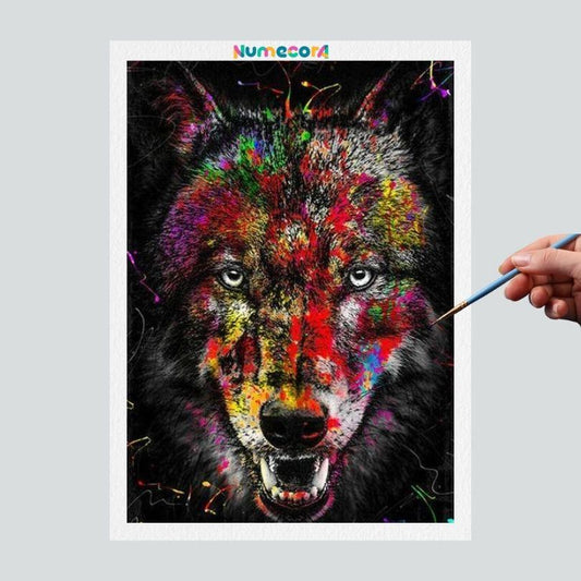 Pintura Terapêutica Numerada - Animais Artísticos - Urso