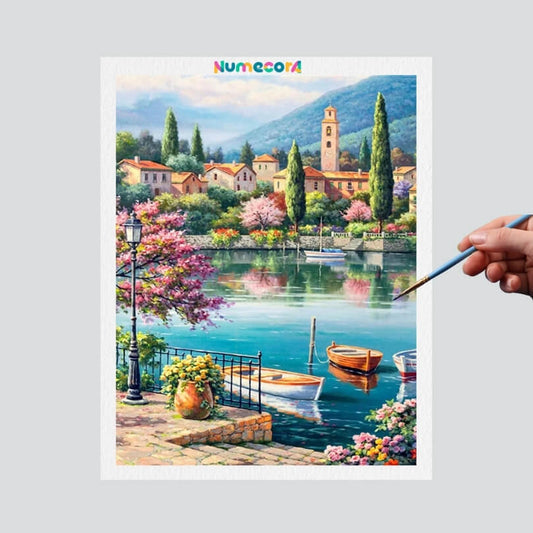 Pintura Terapêutica Numerada - Águas Tranquilas