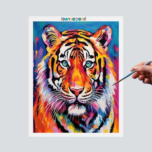 Pintura Terapêutica Numerada - Tigre