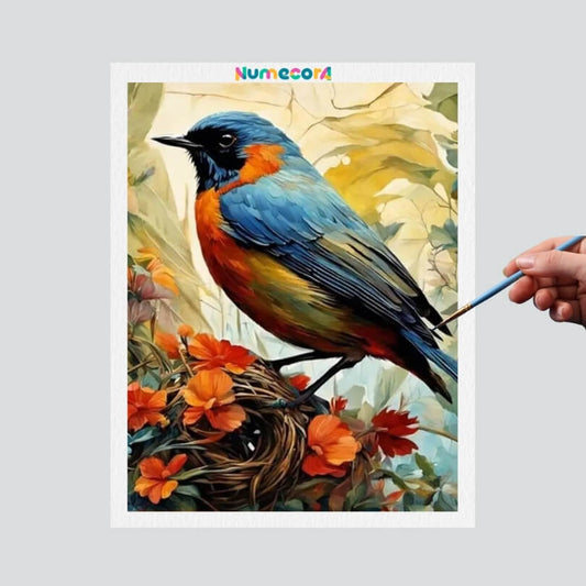 Pintura Terapêutica Numerada - Passarinho