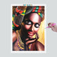 Pintura Terapêutica com Diamantes - Beleza Africana Maquiagem - Tela 100% Preenchida