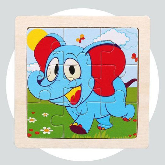 Quebra Cabeça Educacional Infantil Cartoon - Elefante