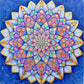Pintura Terapêutica com Diamantes - Mandala Púrpura