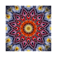 Pintura Terapêutica com Diamantes - Mandala roxa com vermelho
