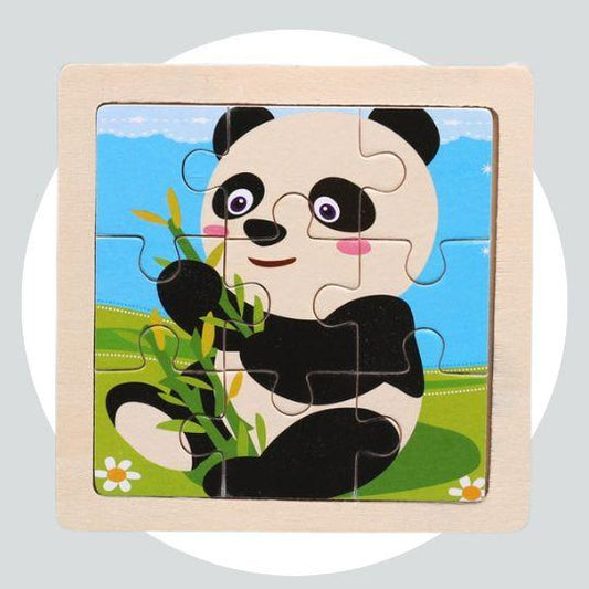 Quebra Cabeça Educacional Infantil Cartoon - Urso Panda
