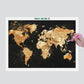 Pintura Terapêutica com Diamantes - Mapa Preto e Dourado