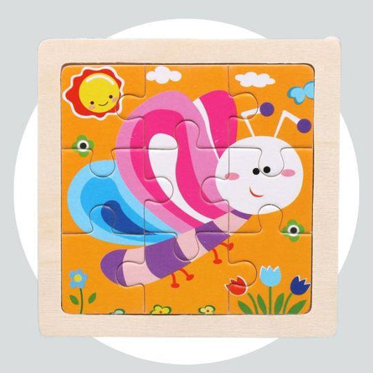 Quebra Cabeça Educacional Infantil Cartoon - Borboleta