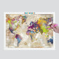 Pintura Terapêutica com Diamantes - Mapa Colorido
