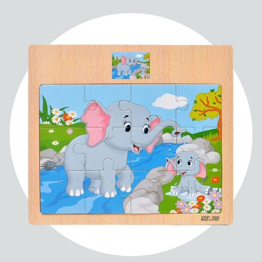 Quebra Cabeças Educacional Infantil - Elefante