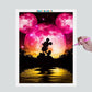 Pintura Terapêutica com Diamantes - Orelhas do Mickey - Disney - Tela 100% Preenchida - Diamante Redondo