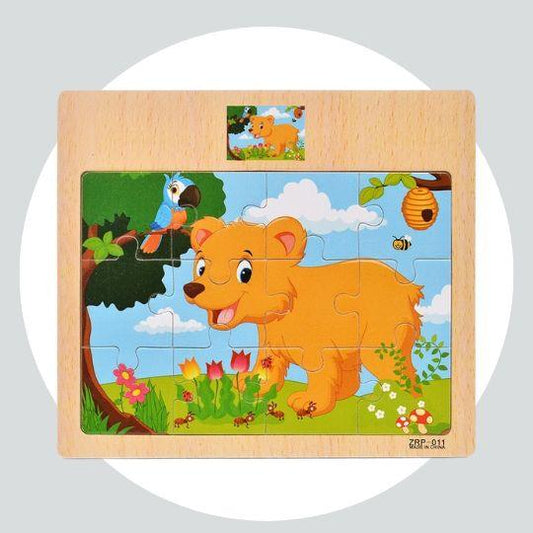 Quebra Cabeças Educacional Infantil - Urso