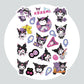 Pintura Terapêutica com Diamantes - Stickers 12Un - Diamante Redondo - Kuromi