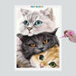 Pintura Terapêutica com Diamantes - Gatinhos Fofura - Tela 100% Preenchida