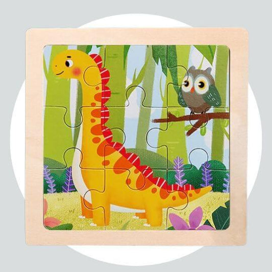 Quebra Cabeça Educacional Infantil Cartoon - Dinossauro memenchisaurus
